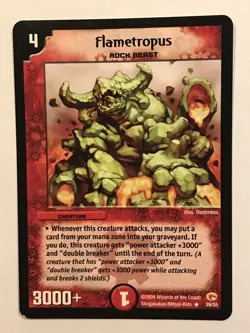 Flametropus Duel Masters DM03 Rare card TCG CCG - Image 1
