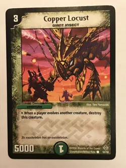 Copper Locust Duel Masters DM12 Common card TCG CCG - Image 1