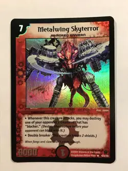 Metalwing Skyterror Duel Masters Promo card Foil 42a/55 TCG CCG - Image 1