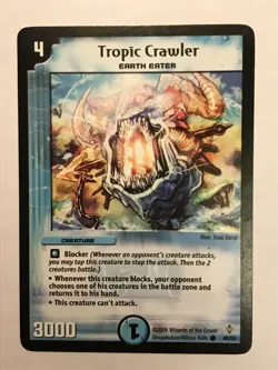 Tropic Crawler Duel Masters DM12 Common card TCG CCG - Image 1
