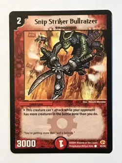 Snip Striker Bullraizer Duel Masters DM03 Common card TCG CCG - Image 1