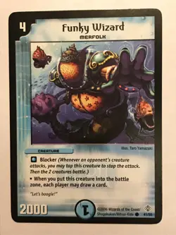 Funky Wizard Duel Masters DM12 Common card TCG CCG - Image 1