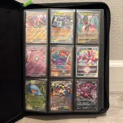 Pokemon Card Binder Collection Lot Mewtwo ex, Miraidon ex, V and Ex + More - Image 1