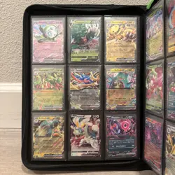 Pokemon Card Binder Collection Lot Mewtwo ex, Miraidon ex, V and Ex + More - Image 4