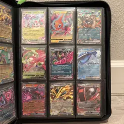 Pokemon Card Binder Collection Lot Mewtwo ex, Miraidon ex, V and Ex + More - Image 5