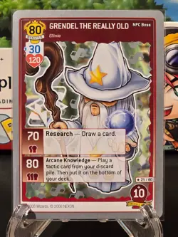 Maplestory iTCG Grendel The Really Old 21/60 Silver 2008 WOTC Trading Card Rare - Image 1