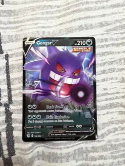Gengar V 156/264 Full Art Holo Rare 2021 Pokemon Fusion Strike Card NM - Image 1
