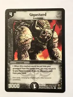 Gigastand Duel Masters DM02 Common card TCG CCG - Image 1