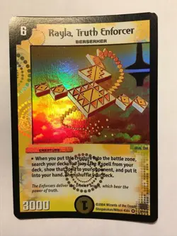 Rayla, Truth Enforcer Duel Masters DM01 Very Rare card FOIL TCG CCG - Image 1