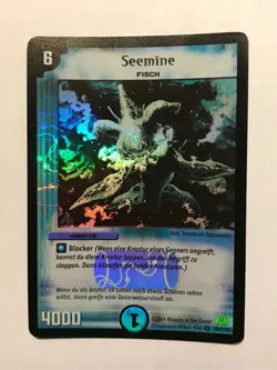 Seamine Duel Masters DM01 Very Rare card FOIL TCG CCG - Image 1