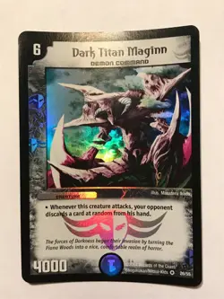 Dark Titan Maginn Duel Masters DM02 Very Rare card FOIL TCG CCG - Image 1