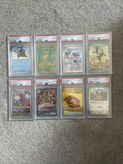Pokemon TCG Lot Of 8 PSA 10 Cards Feat Sv1 Miriam Many Sets See Pic For Details - Image 1