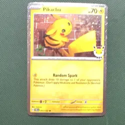Pokemon TCG Pikachu 051/162 Miscellaneous Cards & Products Promo Foil 70HP - Image 1