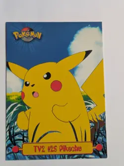 TV2 # 25 Pikachu Non Holo TOPPS TV Animation Edition POKEMON Card - Image 1