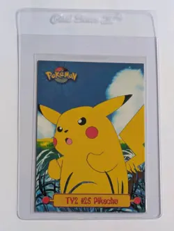 TV2 # 25 Pikachu Non Holo TOPPS TV Animation Edition POKEMON Card - Image 3
