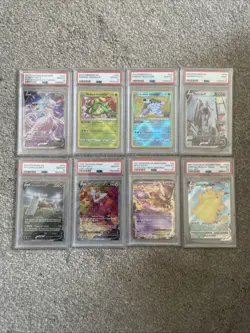 Pokemon TCG Lot Of 7 PSA 10 Cards + 1 PSA 9 See Pics For Details Go & Cele - Image 1