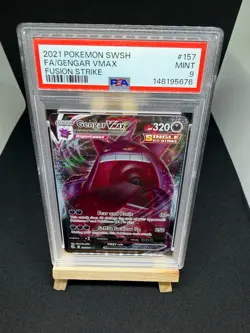 Gengar VMAX 157/264 Full Art | 2021 Fusion Strike | Pokemon Card | PSA 9 MINT - Image 1