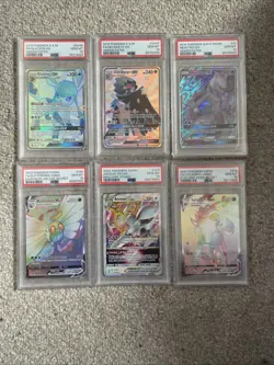 Lot Of 6 Pokemon TCG PSA 10 Cards Feat Glaceon SV55 See Pics For More Details - Image 1