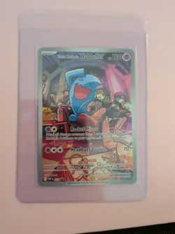 Pokemon TCG Team Rockets Wobbuffet Black Star Promo Card 203 NM - Image 1