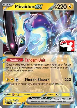 Miraidon ex Double Rare Prize Pack Series Cards 081/198 NM - Image 1