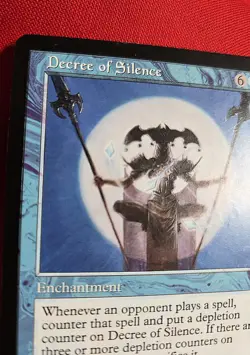 Magic the Gathering | Decree Of Silence | #32/143 Scourge Blue Foil Rare 2003 NM - Image 2