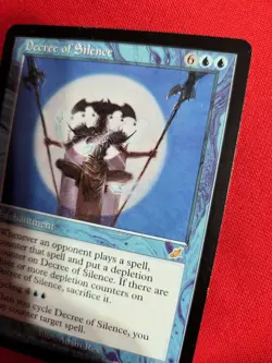 Magic the Gathering | Decree Of Silence | #32/143 Scourge Blue Foil Rare 2003 NM - Image 5