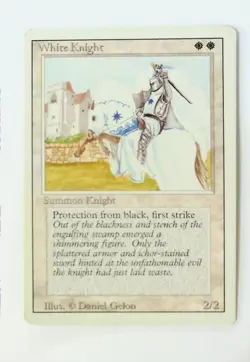MTG White Knight Unlimited Edition EN Uncommon - Image 1