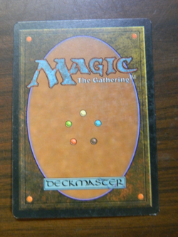 MTG Pre-Modern Weatherlight Artifact Null Rod Lightly Played Condition Dented - Image 2