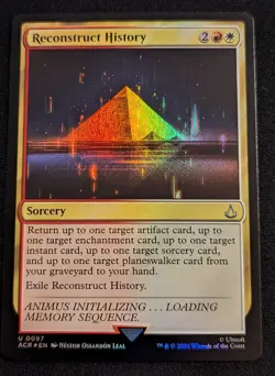 MTG - Reconstruct History FOIL -Assassin's Creed - Pack Fresh!! - Image 1