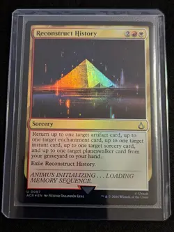 MTG - Reconstruct History FOIL -Assassin's Creed - Pack Fresh!! - Image 2