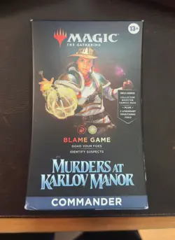 MTG Blame Game Commander Deck - Magic The Gathering - Murders at Karlov Manor - Image 1