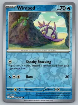2023 Pokemon Paradox Rift Wimpod 048/182 Reverse Holo - Image 1