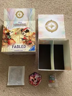 Disney Lorcana Fabled Trove Contents Lore Counter Dice Card Dividers NO PACKS - Image 1