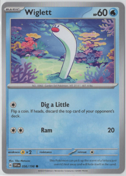 Pokemon - Scarlet & Violet Base Set - 056/198 - Wiglett - NM/M - Image 1