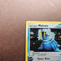 Team Aqua's Walrein 6/95 Pokemon EX Team Magma vs Team Aqua Holo Rare Card - LP - Image 2