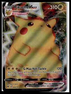 Pikachu VMAX Pokemon 044/185 SWSH04: Vivid Voltage NM - Image 1