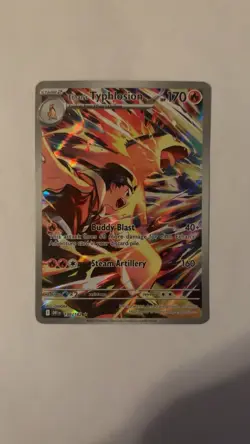 Pokemon TCG Ethan's Typhlosion Destined Rivals Illustration - Image 1