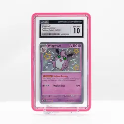 2024 Pokemon Wigglytuff Shiny Holo #147 Scarlet & Violet: Paldean Fates CGC 10 - Image 1