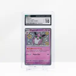 2024 Pokemon Wigglytuff Shiny Holo #147 Scarlet & Violet: Paldean Fates CGC 10 - Image 2