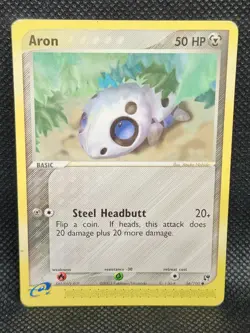 Pokemon Aron Ex Sandstorm 56/100 Played Condition - Image 1