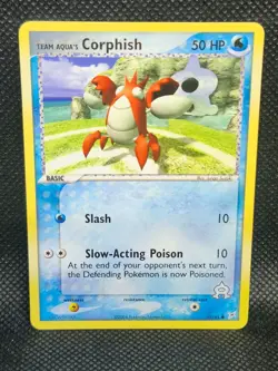 Pokemon Team Aqua’s Corphish Team Magma vs. Team Aqua 51/95 NM Condition - Image 1