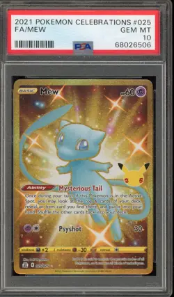 Pokemon Mew Celebrations Full Art #025 PSA 10 Gem Mint - Image 1