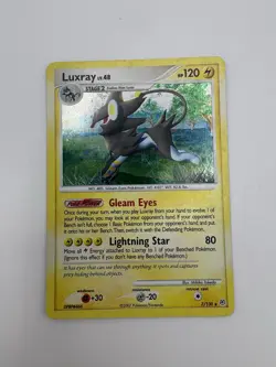 Luxray 7/130 Cosmo Holo Rare DP Diamond Pearl Base Pokemon MP - Image 1
