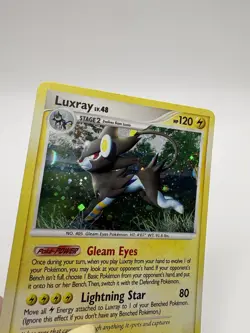 Luxray 7/130 Cosmo Holo Rare DP Diamond Pearl Base Pokemon MP - Image 2