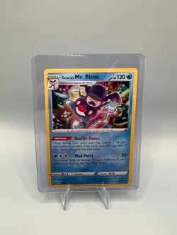 Pokemon TCG - Galarian Mr Rime SWSH079 - Black Star Promo Cosmos Holo Rare - NM - Image 1