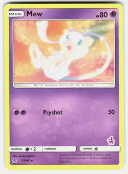 Mew - 32/68 (Mewtwo Stamped) 032/068 Promo Battle Academy Pokemon Near Mint - Image 2