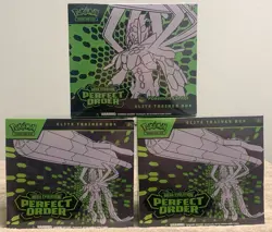 Pokemon Perfect Order ETB Elite Trainer Box lot X3 (1 PC/2 STD) New/Sealed - Image 1