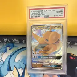 Pokemon Dragonite GX 37/70 Dragon Majesty Ultra PSA 10 Gem mint 2018 - Image 3