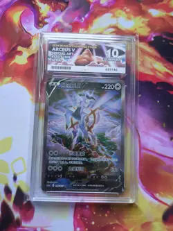 🎰👀 Arceus V 145/127 ACE 10 Super Rare Holo Pokemon S. Chinese - Image 1