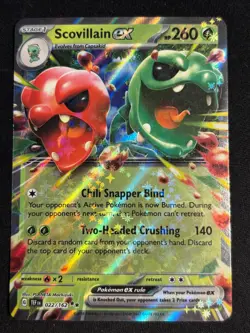 Pokemon TCG- S&V Temporal Forces- Scovillain EX 022/162 Ultra Rare Holo (NM/M) - Image 1